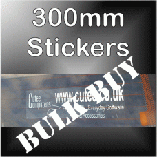 Bulk Buy - 300mm x 87mm Customised Self Adhesive Advertising Stickers for Windows or Bumper for Car,Vehicle,Van-Advertise Business,Service,Club,Company,Website,URL